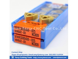 Korloy turning insert: Carbide material; Hard toughness; Made in Korea