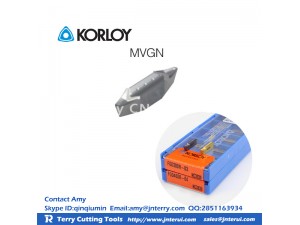 Korloy metal grooving inserts for grooving tools