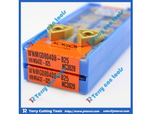Korloy turning insert: Carbide material; Hard toughness; Made in Korea