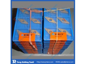 Korloy turning insert: Carbide material; Hard toughness; Made in Korea